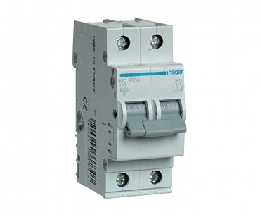 Авт.вим. 2р 06А Hager (00000001903)