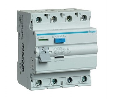 ПЗВ 4х63 А, 300mA, АС, 4м  Hager (00000001492)