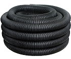 Труба ПВД гнучка гофр. Ø20 мм, стандартна з протяжкою, колір чорний ДКС