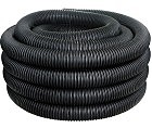 Труба ПВД гнучка гофр. Ø25 мм, стандартна з протяжкою, колір чорний ДКС