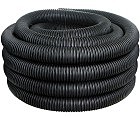 Труба ПВД гнучка гофр. д.32мм, стандартна з протяжкою, колір чорний ДКС