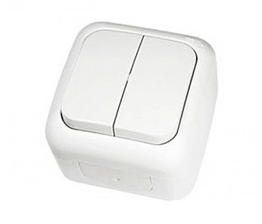 Вимикач 2 відкр. PALMIYE Viko біл. (00000011299)