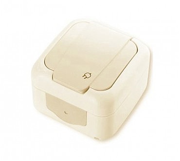 Розетка з з/к з з/ш PALMIYE ViKo крем (00000001739)