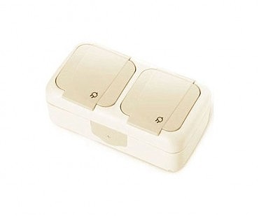 Розетка з з/к+Розетка з з/к  PALMIYE ViKo крем (00000001740)