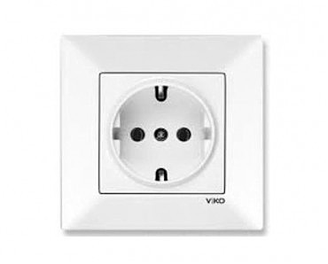 Розетка 1 скр c з/к с з.ш. Меридиан (00000000125)