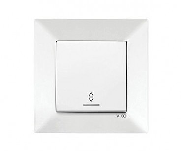 Выключатель 1 проходной с подсветк  Меридиан (00000000121)