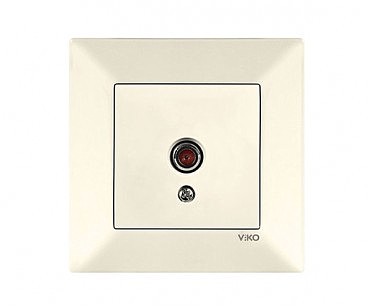 Розетка TV телевіз Мерідіан крем (00000000132)