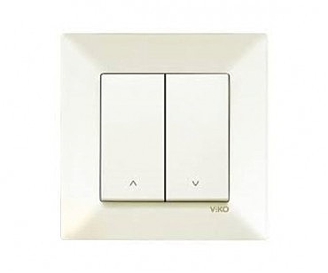 Выключатель 2 проходной  Меридиан крем (00000000143)