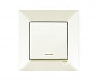 Выключатель 1 скр с подсветк  Меридиан крем