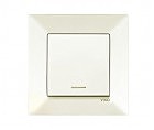 Выключатель 1 проходной  Меридиан крем