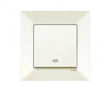 Выключатель реверсивный Меридиан крем (00000000144)