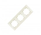 Рамка 3-я вертикальная Меридиан крем