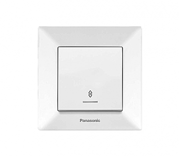 Перемикач 1кл прохідний з підсвічуванням білий Arkedia Panasonic (00000112076)