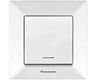 Вимикач 1кл із підсвічуванням білий Arkedia Panasonic