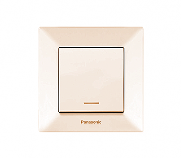 Вимикач 1кл із підсвічуванням крем Arkedia Panasonic (00000112097)