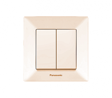 Вимикач 2кл крем Arkedia Panasonic (00000112096)