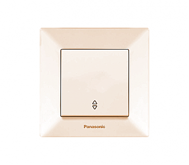 Перемикач 1кл прохідний крем Arkedia Panasonic (00000112100)