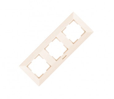 Рамка 3м горизонтальна крем Arkedia Panasonic (00000112110)