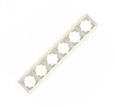 Рамка 6-а вертикальна Кармен крем (00000000055)