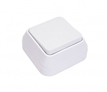 Вимикач 1 відкр. біл. МАКЕЛЬ (10 шт.) (00000001465)