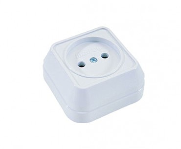 Розетка 1 відкр. біл. MAKEL (10 шт.) (00000001467)