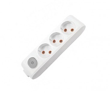 Колодка 3 гнізда + кнопка ViKo MULTI-LET (25 шт) (00000104395)