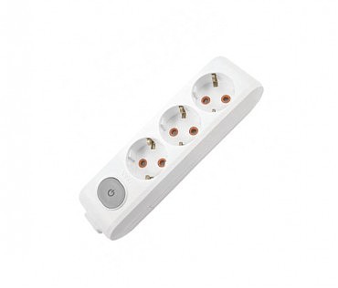 Колодка 3 гнізда c з/к + кнопка ViKo MULTI-LET (25 шт) (00000006654)