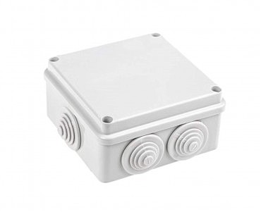 Коробка герметична зовнішня (19) 130х130х80 IP55 (18 шт.в уп) (00000105534)
