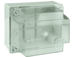 Коробка відгалуж. з гладкими стінками, прозора кришка, IP56, 300х220х180мм (00000024243)