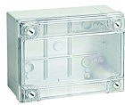 Коробка відгалуж. з гладкими стінками, прозора кришка, IP56, 190х140х70мм