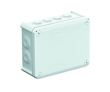 Коробка розподільча Т-160 з каб. вводами, 190х150х77, ІР66, ультрафіолетостійкий, ударостійк (20 шт) (00000002325)