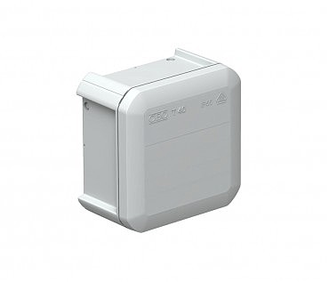 Коробка розподільча Т-40 без кабельних вводів, 90х90х52, ІР55, ультрафіолетостійкий, ударостійкий (00000003960)