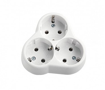 Розетка 3-я з/к внутр. Yonca ViKo (15 шт) (00000001429)