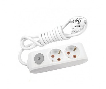 Подовжувачі 2гн/3м із з/к з кнопкою ViKo MULTI-LET (12шт) (00000097782)