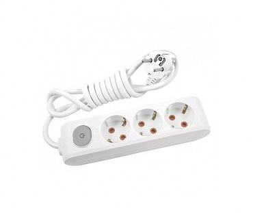 Подовжувачі 3гн/2м з з/к з кнопкою ViKo MULTI-LET (12шт) (00000097784)