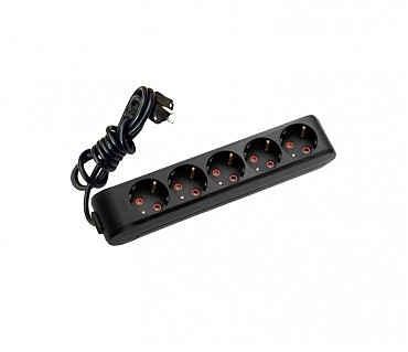 Удлинители 5гн/3м с з/к (Чорный) ViKo MULTI-LET (12шт) (00000101842)