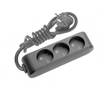 Подовжувач сірий 3 гнізда 3 м. Panasonic (00000113941)