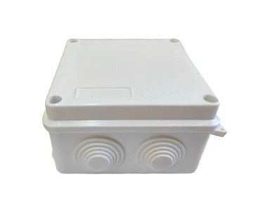 Коробка розподільча зовнішня вологостійка PP 100*100*70 (100шт) (00000113968)