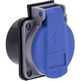 Розетка внутрішня із заземленням каучукова FAR (50/500 шт) (00000124285)