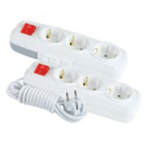 Подовжувач 3 ГН, 2 м із заземленням, з вимикачем FAR LARA (12/48 шт) (00000124197)