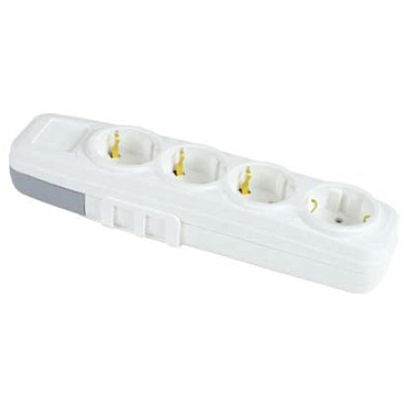 Колодка 4 ГН із заземленням FAR LARA (20/120 шт) (00000124200)