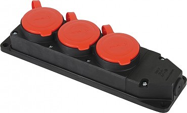 Колодка 3 ГН трифазна каучукова  FAR (6/36 шт) (00000124984)