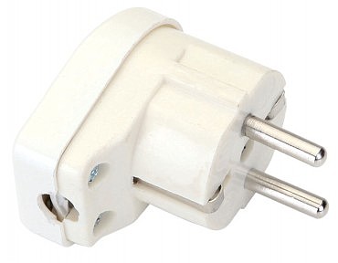 Вилка бокова с заземленням Бакаліт FAR (50/500шт) (00000124980)